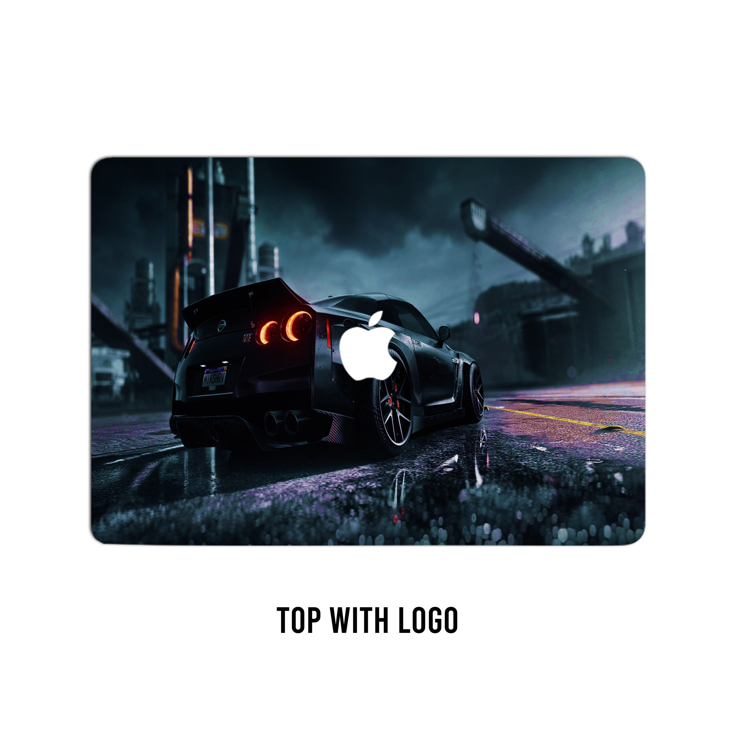 Nightfall blaze! Black jdm skyline r34 laptop skin. Reveal the racing spirit with iconic style on your device