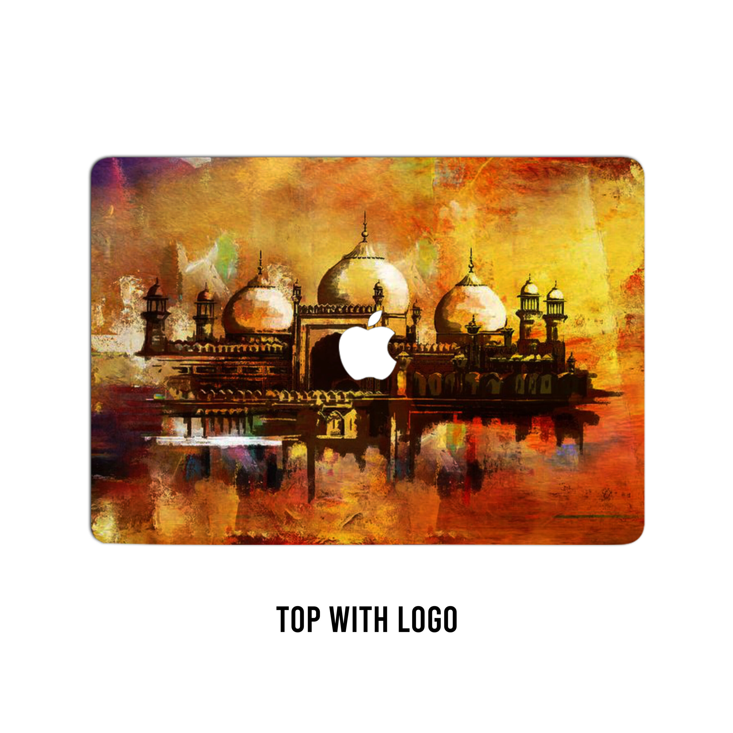 Spectacular hues of faith! Badshahi mosque canvas effect laptop skin