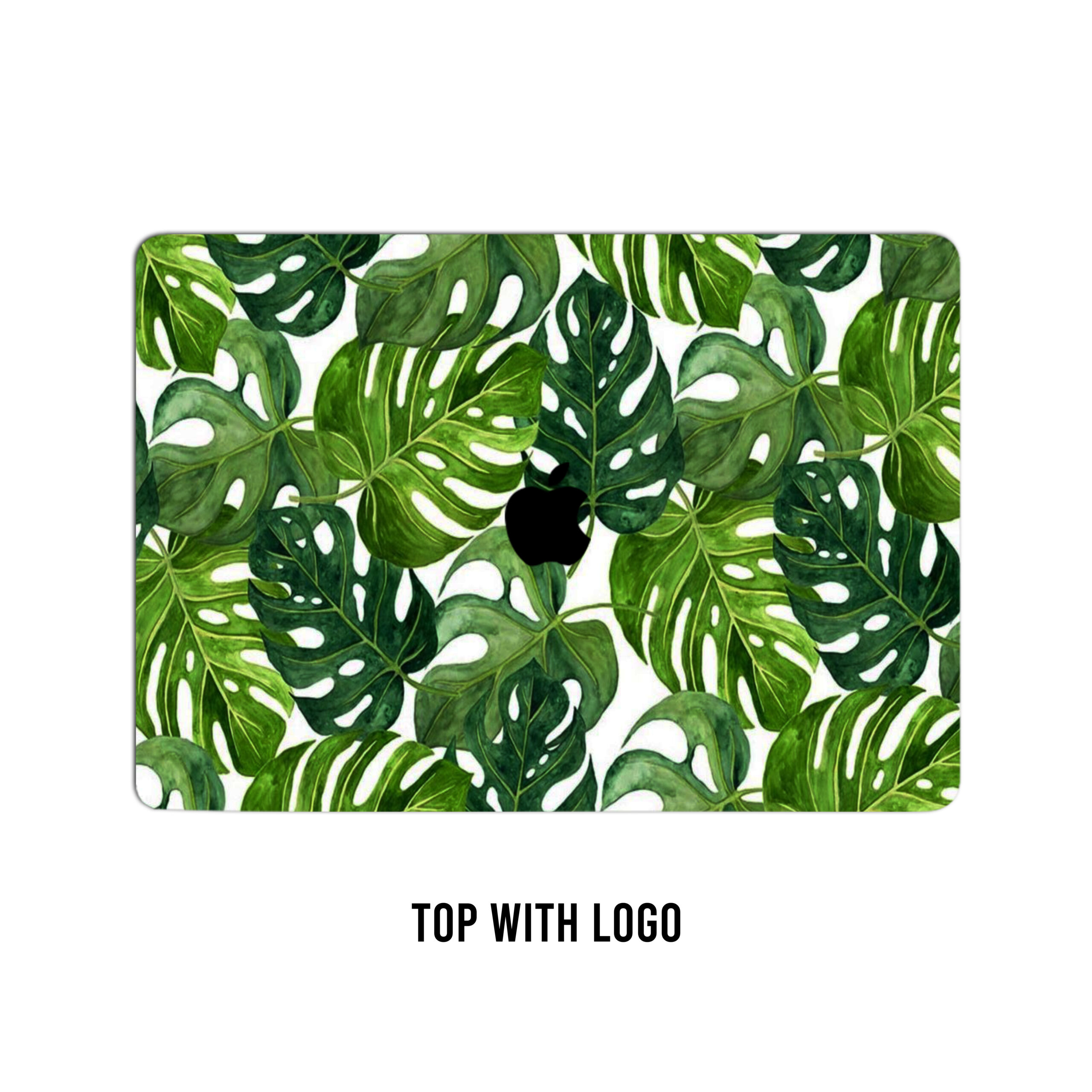 Exotic leaf mélange! Monstera banana laptop skin