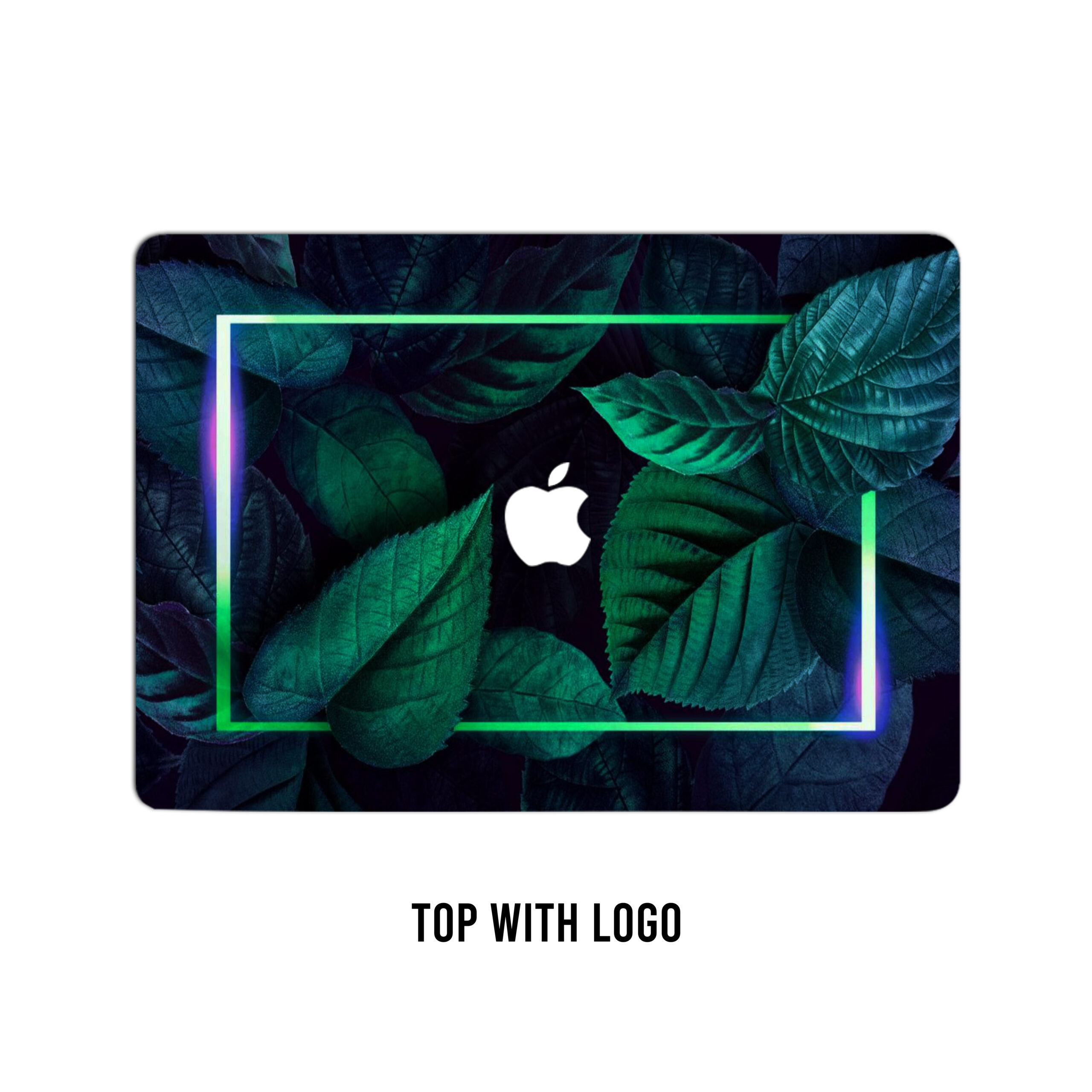 Neon foliage fusion! Vibrant green nature laptop skin