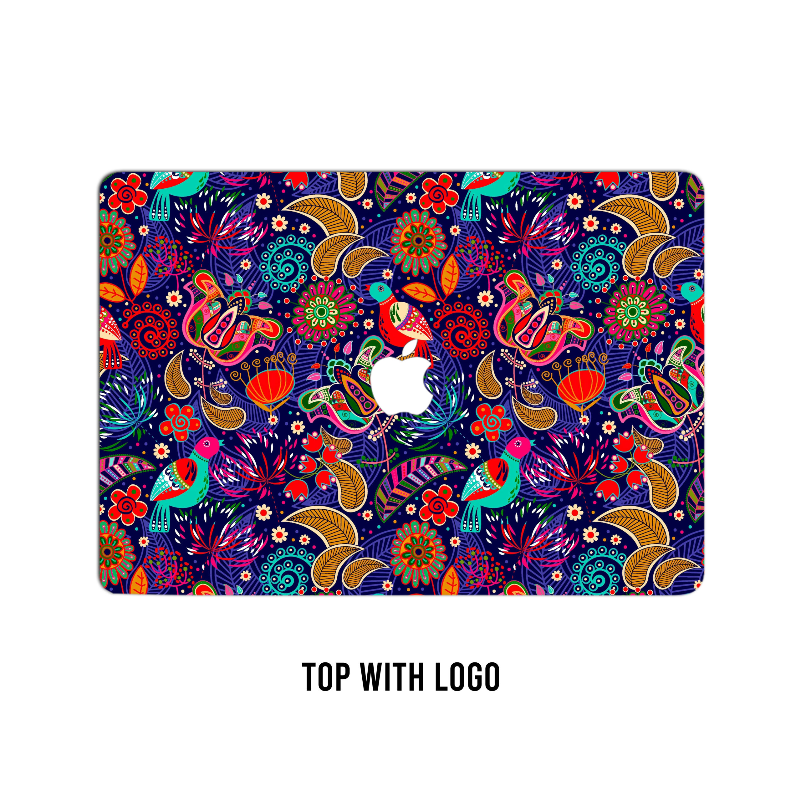 Embossed doodle pattern 14 laptop skin