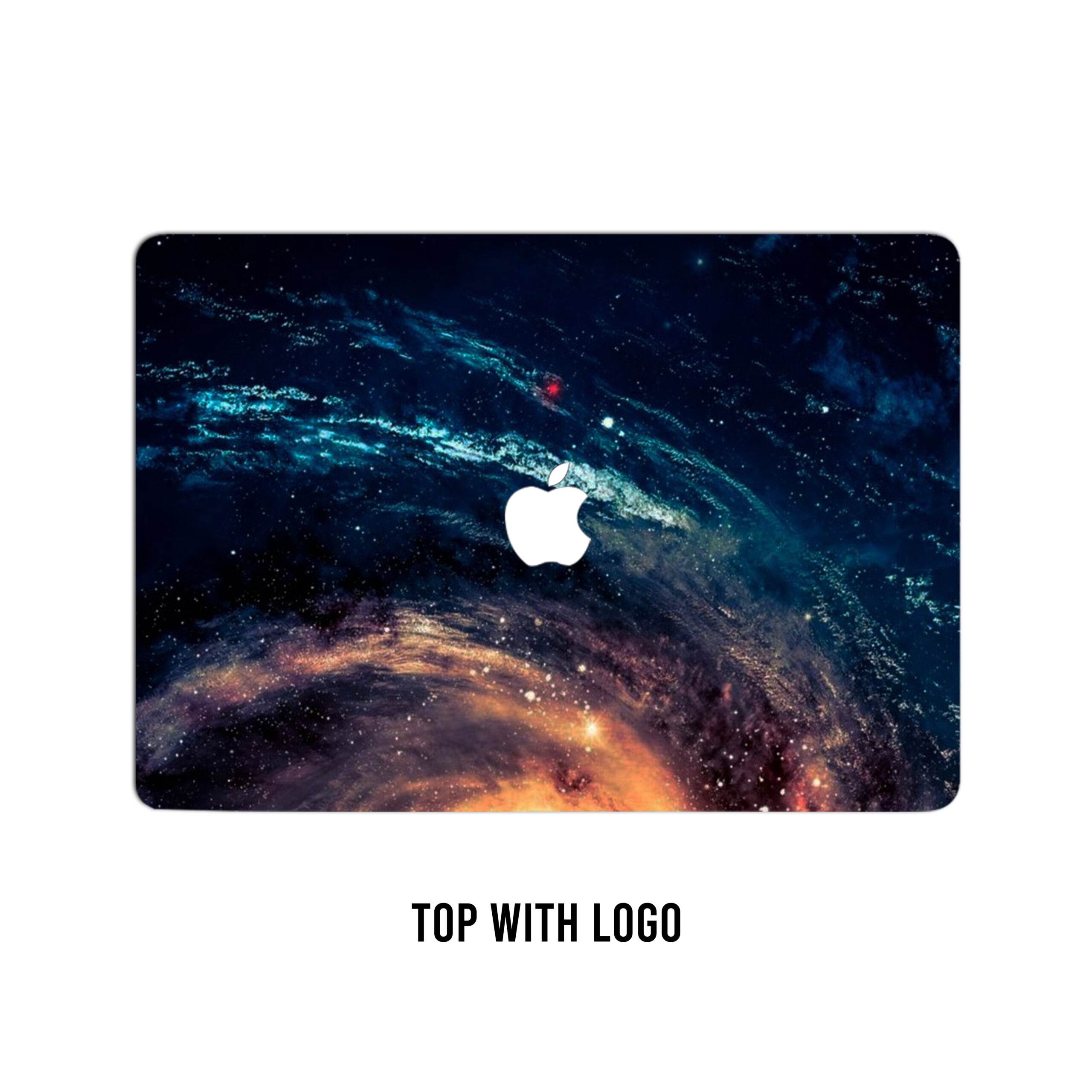 Laptop skin basking in the cosmic glow, where galaxies weave tales of the extraordinary